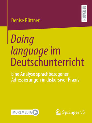 cover image of Doing language im Deutschunterricht